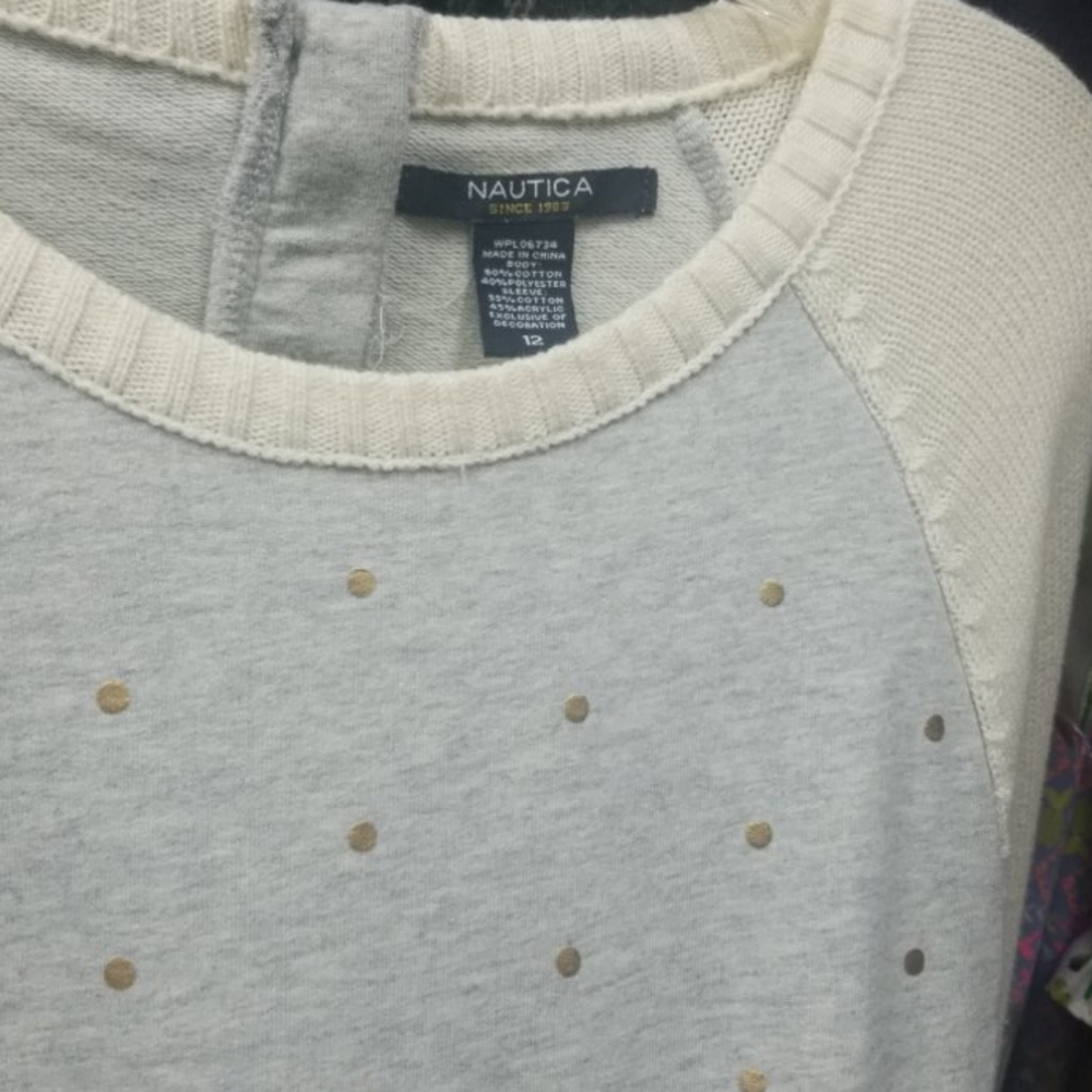 Girls size 12 Nautica sweater